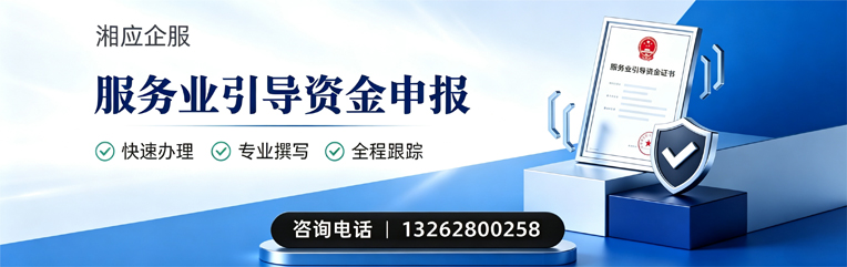 郴州服务业引导资金申报服务